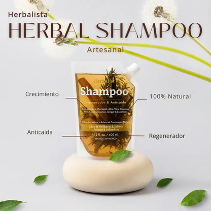 Herbalista Viral Herbal Shampoo 400ml (Travel Size)