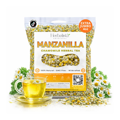 Manzanilla Chamomile Loose Leaf Herbal Tea 4oz (113g)