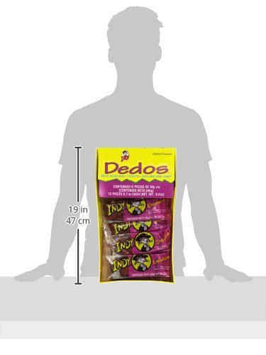 Indy Dedos Spicy and Sour Mexican Candy, 8.4 oz., 12 Count