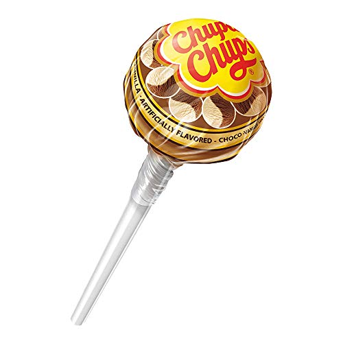 Chupa Chups Cremosa Lollipop Assortment, 2 Ice Cream Flavors, Individually Wrapped Candy for Kids, 16.9 Oz Bag (40 Suckers)