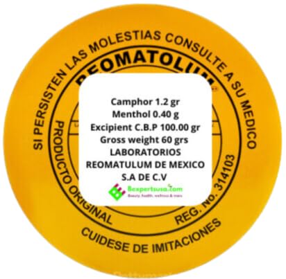 REOMATOLUM Ointment 100 grs. Ungüento Original Product: