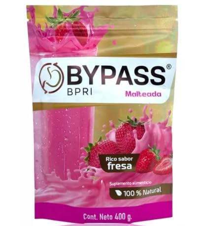 Bypass Bpri Kit Dorado 30 Cápsulas Y Malteada Fresa