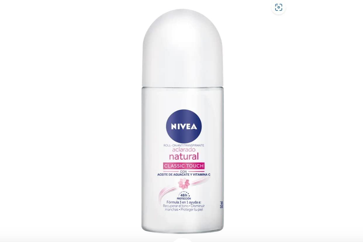 Nivea Deodorant Whitening Pack of 4 Aclarado Natural 50 milliliters 1.7 Fl Oz, 50.0 milliliters