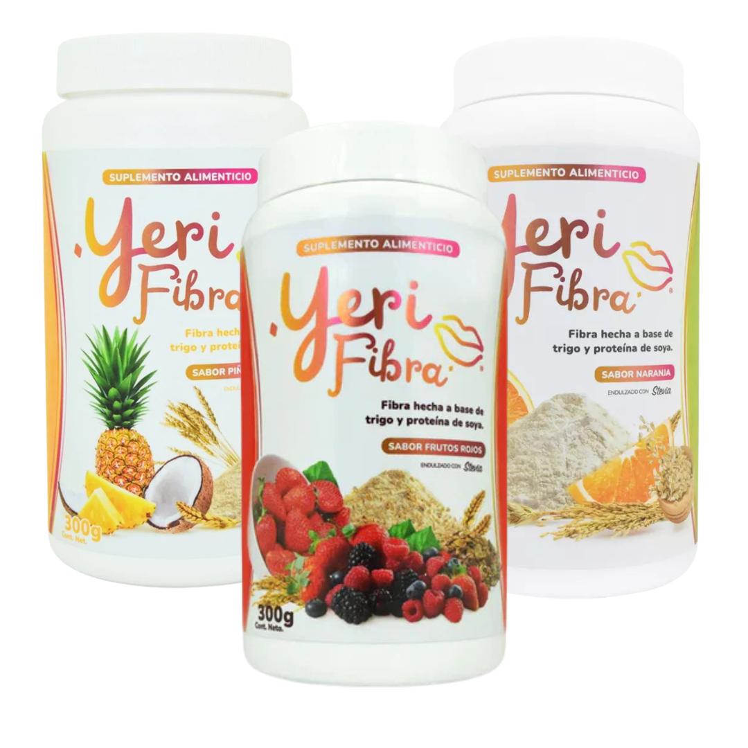 Viral Fibra on TikTok - Yeri Fibra Piña Colada | Frutos Rojos | Orange Flavors -  Fiber Supplement, Wheat and Soy Protein, 300g (10.5oz) Made in Mexico