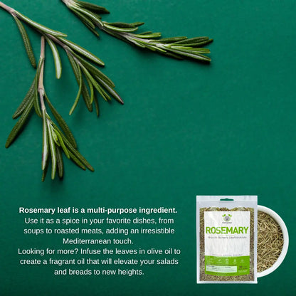 Aromatic Loose Whole Rosemary Dried Leaves 4oz (114g)