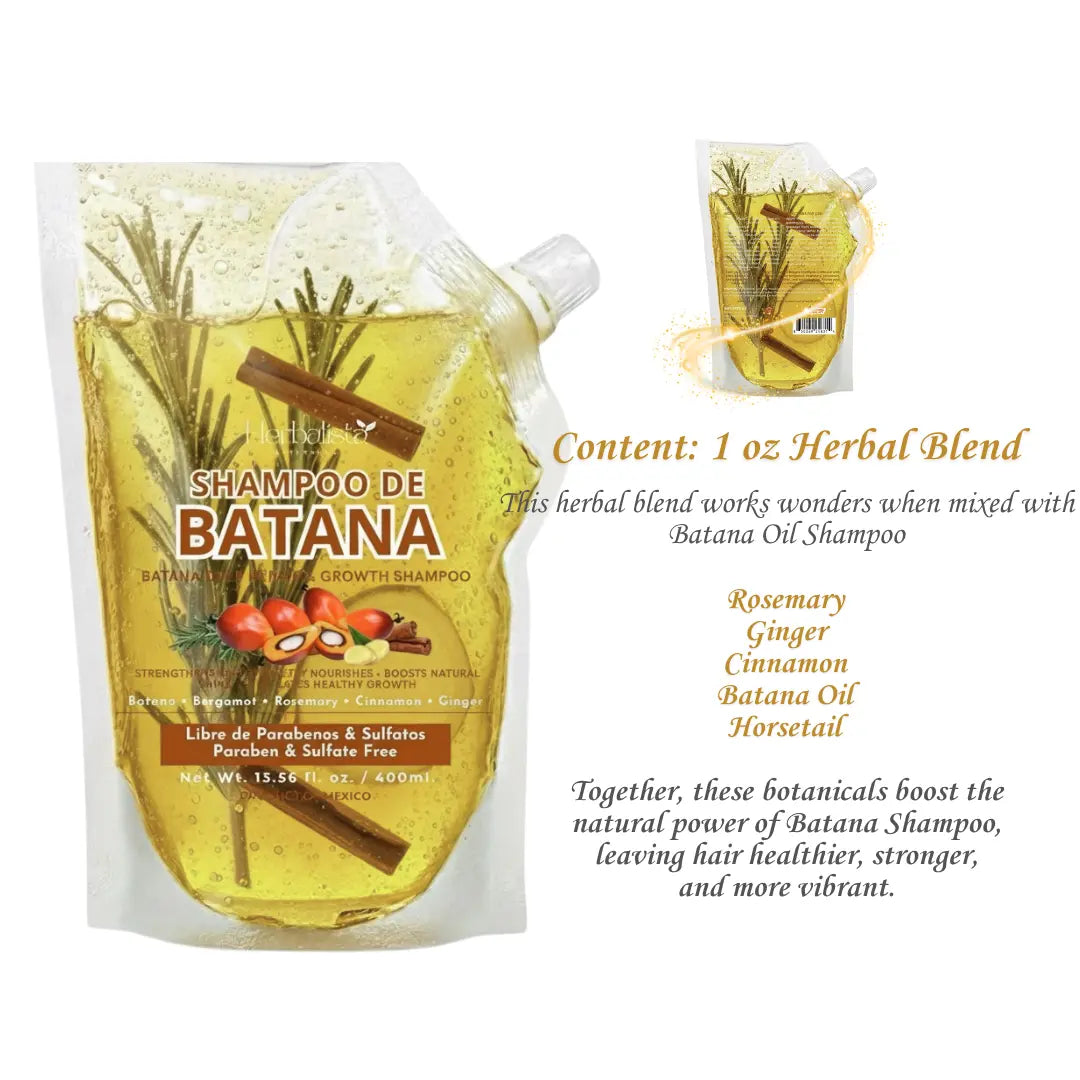 Herbalista Batana Oil Herbal Shampoo 400ml (13.5 fl oz)
