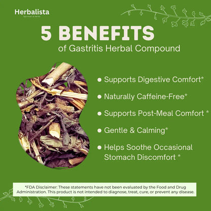 Herbalista Gastritis-BYE Herbal Compound Tea 5oz (141g)