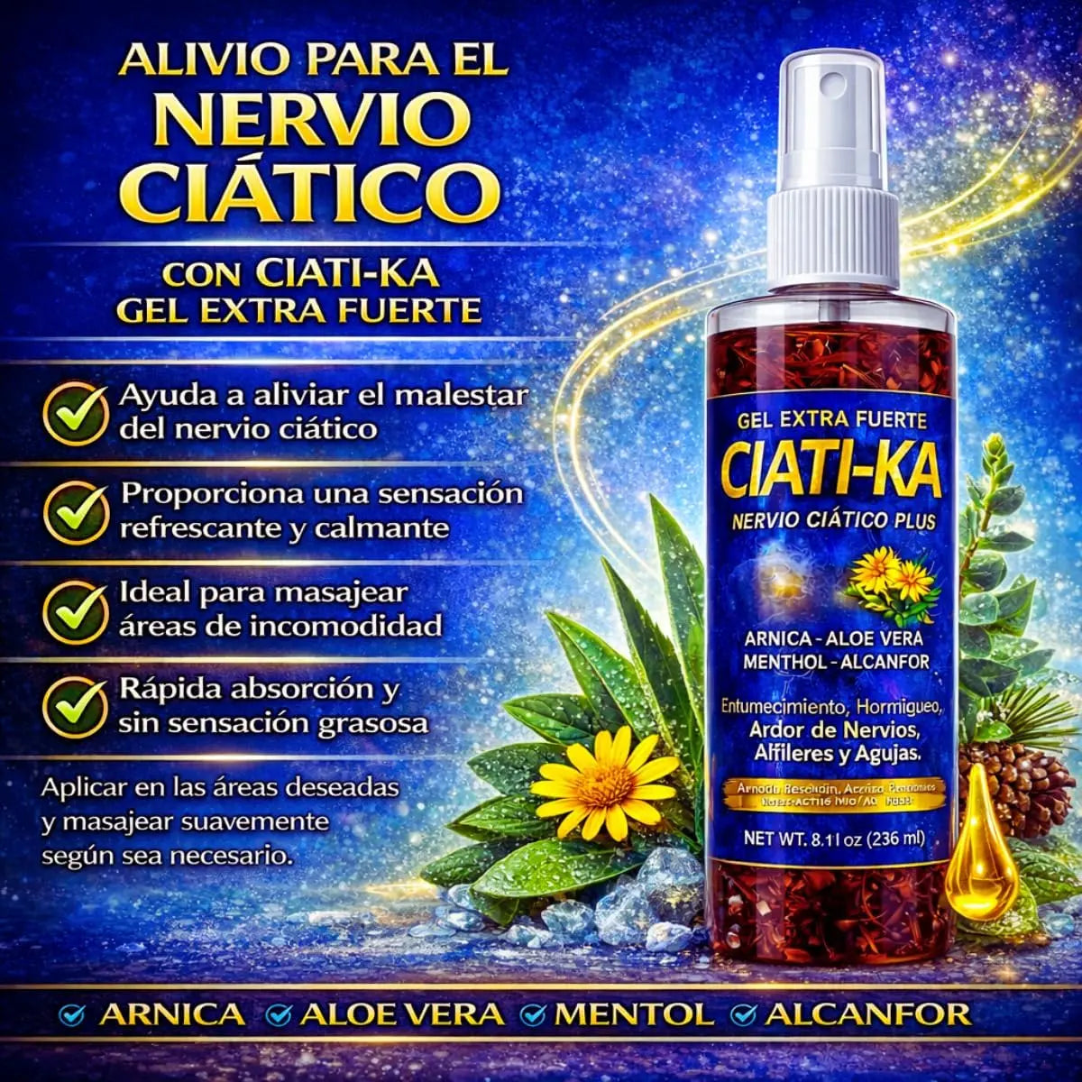 CIATI-KA Arnica Aloe Vera Massage Gel & Oil Set
