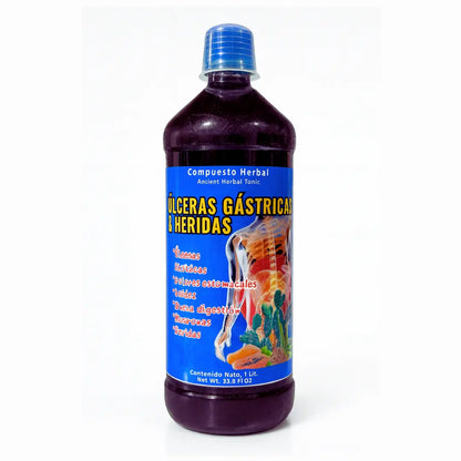 Digestive Support Juice Tonic with Cuachalalate, Papaya & Nopal