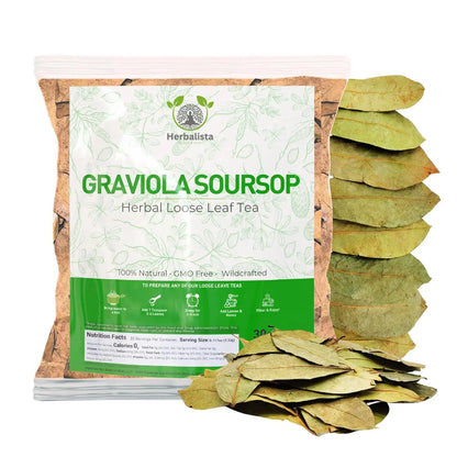 Herbalista Graviola Soursop Herbal Tea (4 oz | 350+ Leaves)