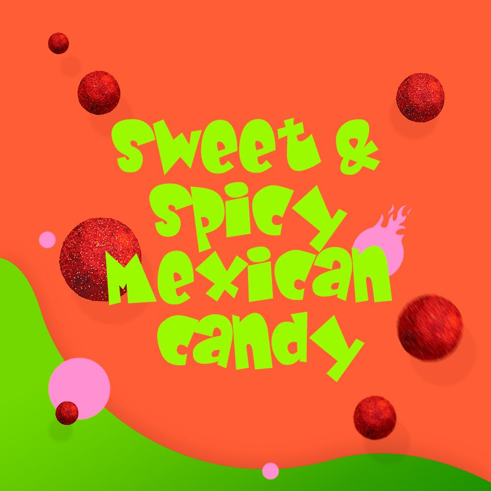 Vero Picamelon - Watermelon Flavored Chewy Gummy Treats Coated in Chili Powder 100 Pieces (Net Wt. 1 Lb, 5,15 Ounces) - Individually Wrapped Mexican Candy Gummies for Piñatas, Halloween, and More