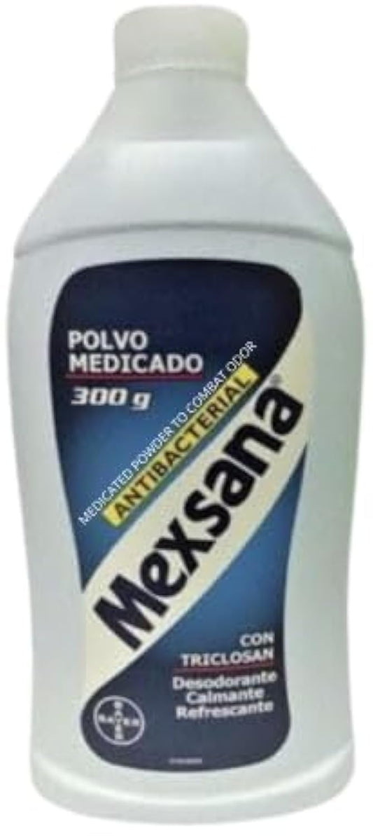 Mexsana Talco Desodorante para pies por 300g, Ayuda a Refrescar y Absorber Sudor -Mexsana Foot Powder - Traditional Relief for Feet, 10.58 oz, Sweat Absorption
