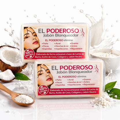 El Poderoso Goat Milk Facial Soap 100g 3 Pack