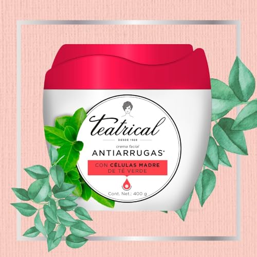 TEATRICAL Anti-Wrinkle Cream with Buddleja Davidii Stem Cells, Floral, 8 Ounce