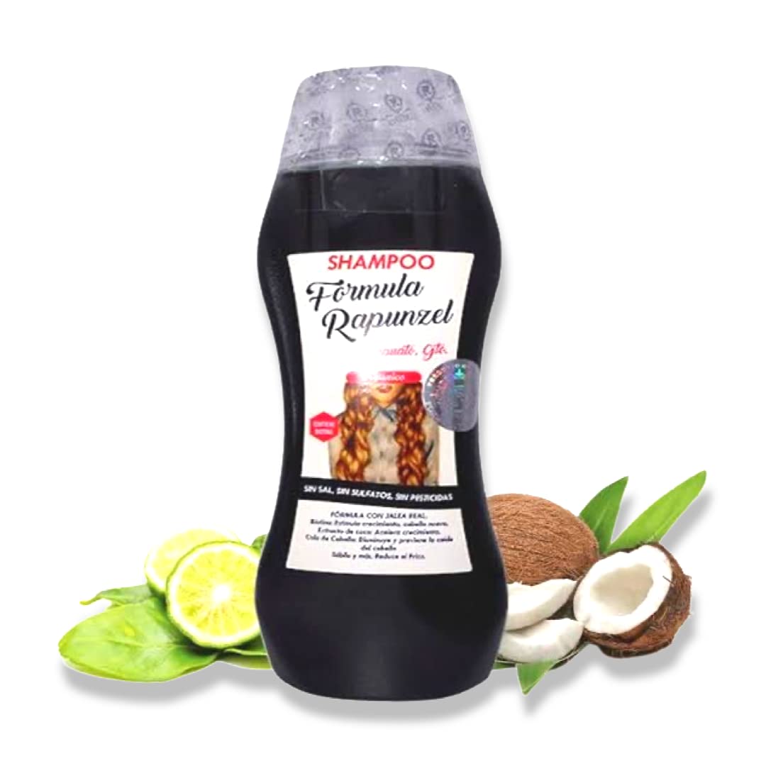 New Curves Kit - 3 in 1 Formula Rapunzel Bundle | r Herbal Shampoo (16.9oz) + Ampolleta Capilar + Strawberry Shampoo (16.9oz)