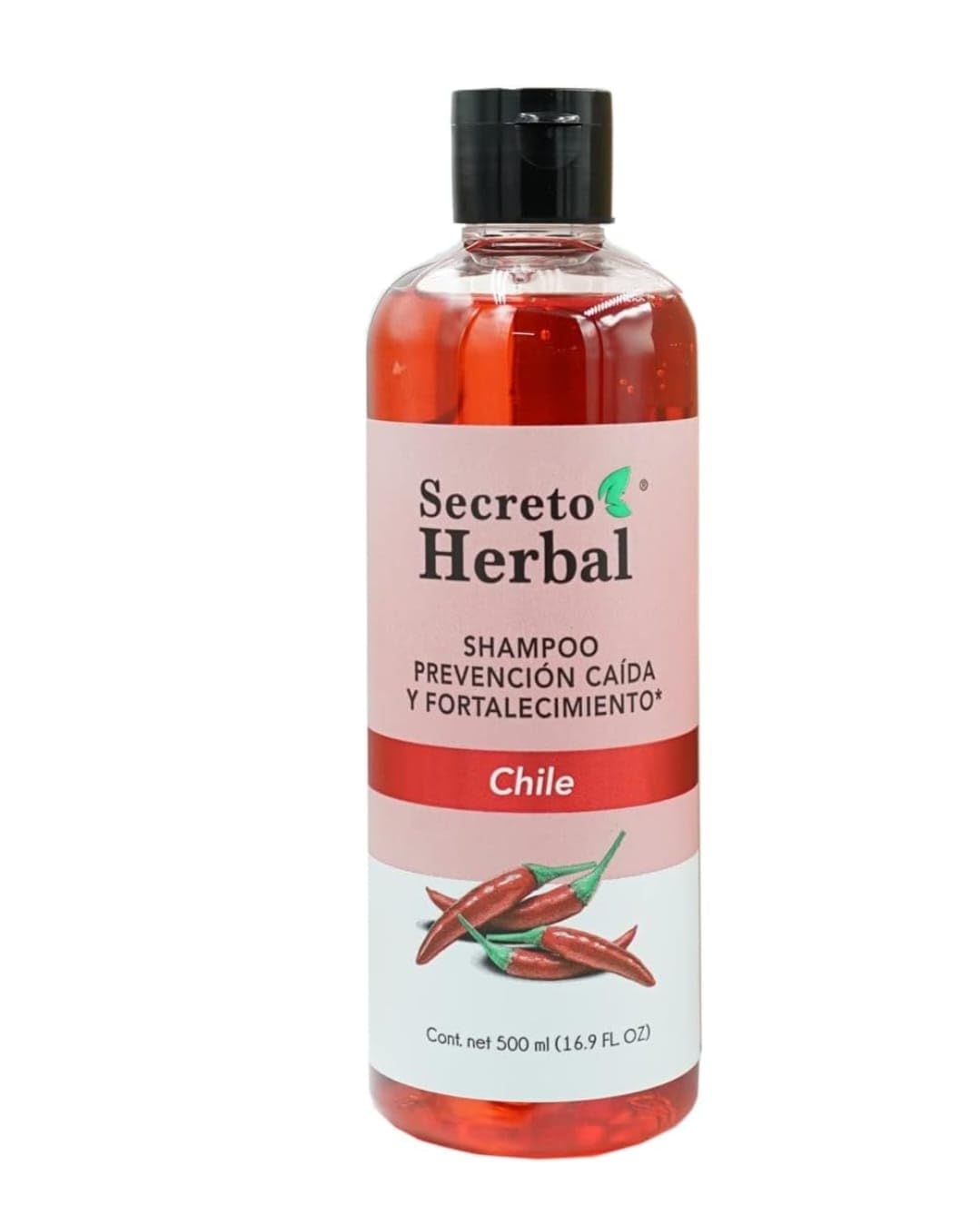 Shampoo de Chile, prevención caída y fortalecimiento Secreto Herbal. 500 ml
