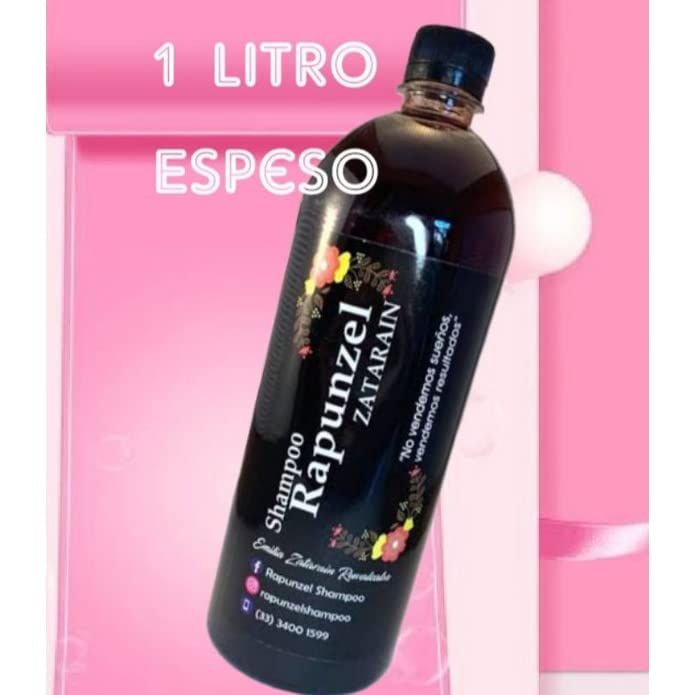 Formula Rapunzel Zatarain Shampoo 1Lt (33.81 Fl Oz) 100% Natural, Eliminates Frizz | Argan, Coconut Extract. Genuine!