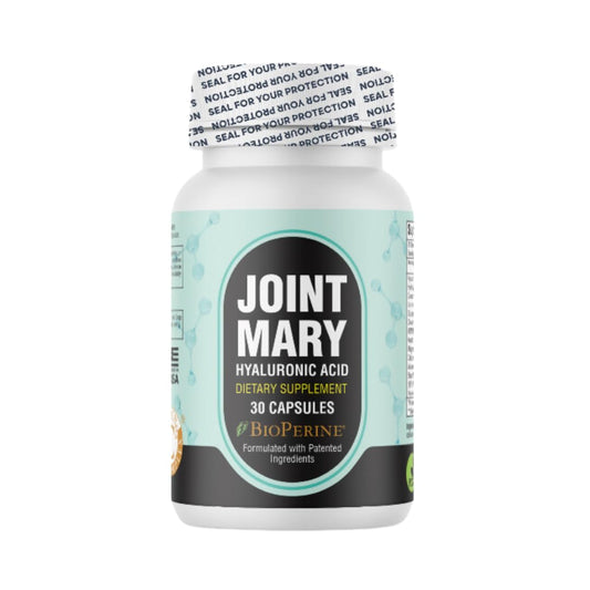 JOINT MARY Hyaluronic Acid Supplement– Advanced Joint Support with Hydrolyzed Collagen, Turmeric, Glucosamine, MSM, Vitamin C – 30 Capsules