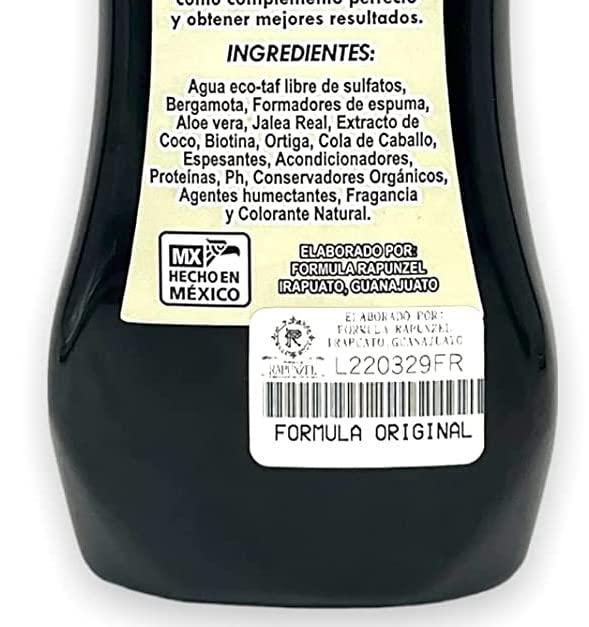 Formula Rapunzel Shampoo Fast Growth Hair 5cm x Month Stop Hair Loss Crecimiento Rápido ORIGINAL!