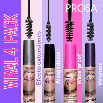 PROSA Mascara 4-Piece Bundle Set