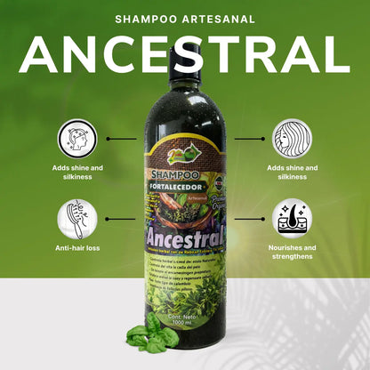 Ancestral Strengthening Herbal Shampoo 1L - 33 Fl Oz