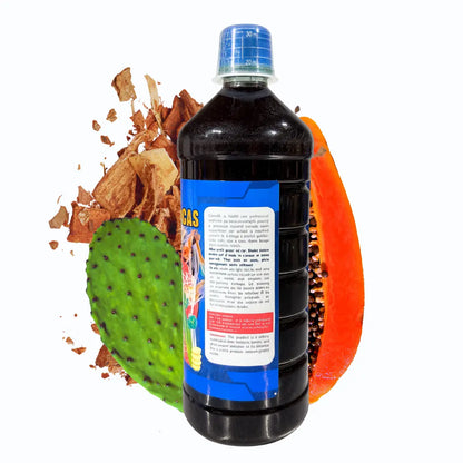 Digestive Support Juice Tonic with Cuachalalate, Papaya & Nopal