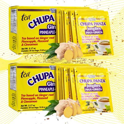 Te Chupa Panza Ginger & Pineapple Tea Bags (30 Tea Bags, 0.10 oz Each)