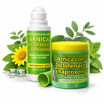 Arnica Gel & Roll-On Muscle Massage Care Duo