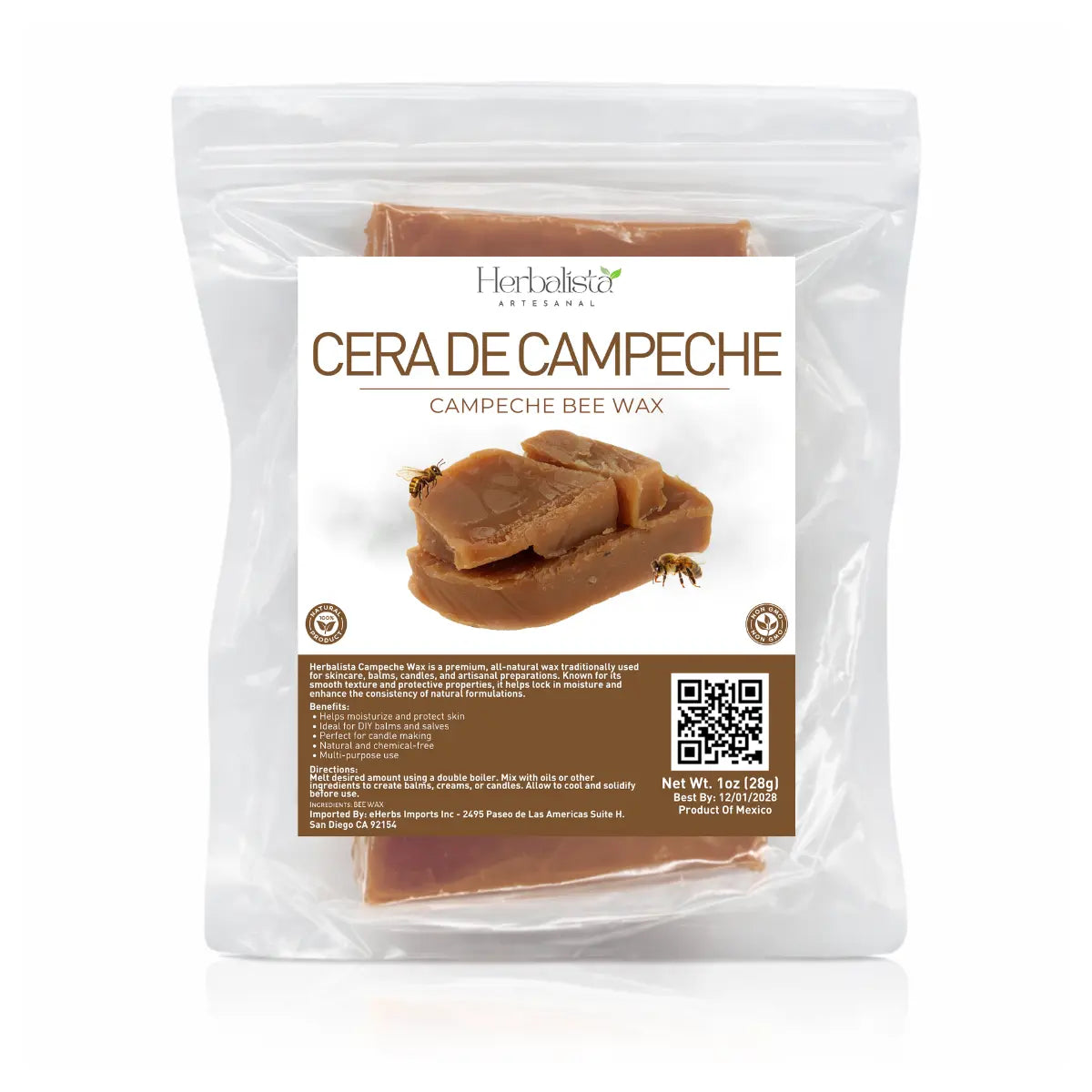 Herbalista Pure Campeche Beeswax 1 oz (28g)