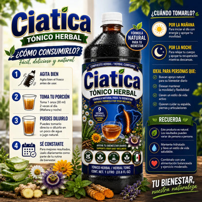 Ciatica Herbal Tónico 1L – Traditional Herbal Blend