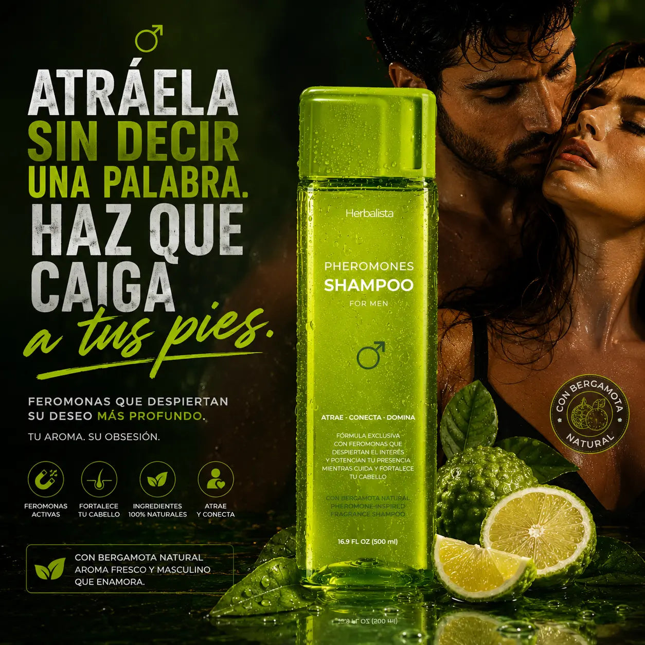Herbalista Feromonas Bergamot Shampoo for Men 500ml