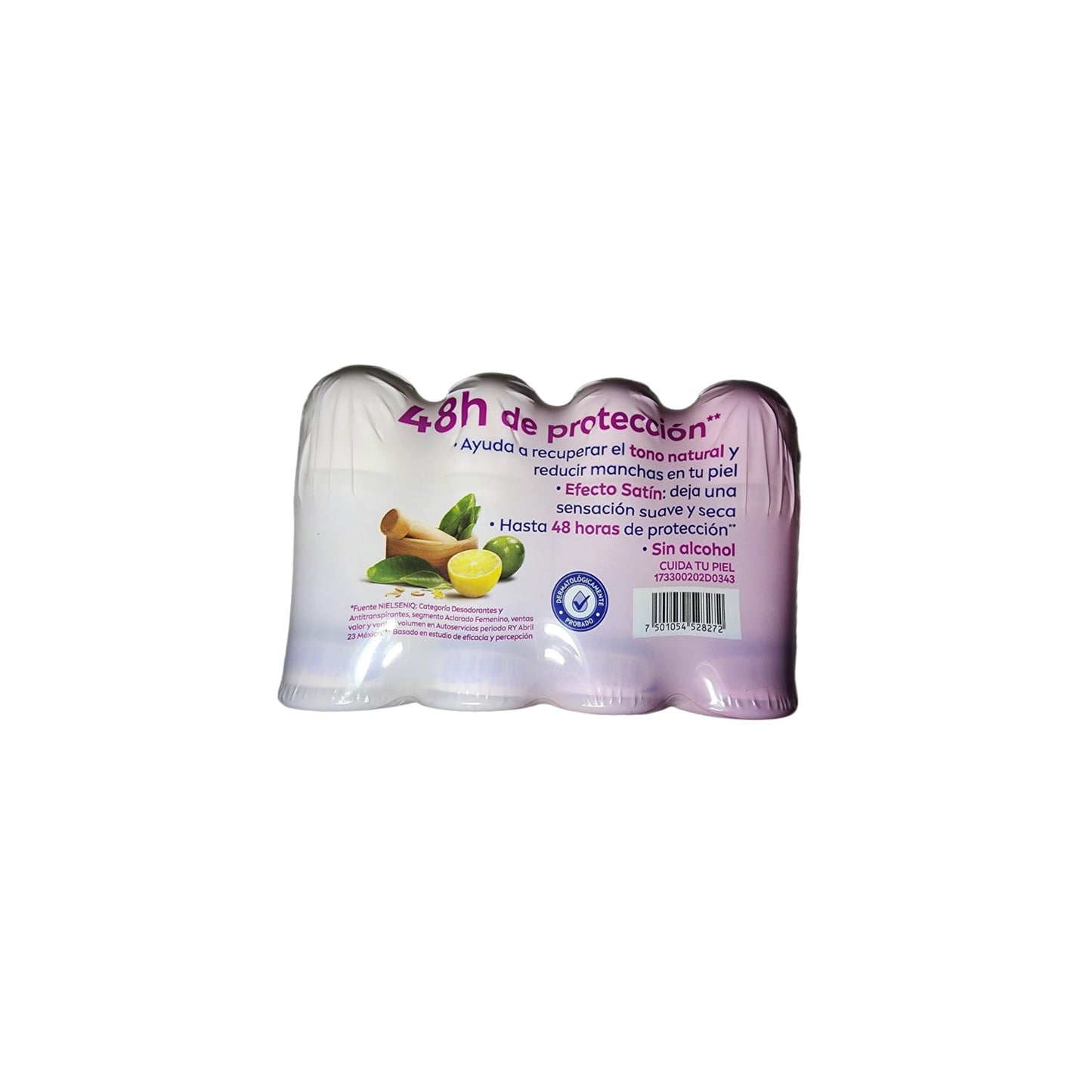 Nivea Deodorant Whitening Pack of 4 Aclarado Natural 50 milliliters 1.7 Fl Oz, 50.0 milliliters