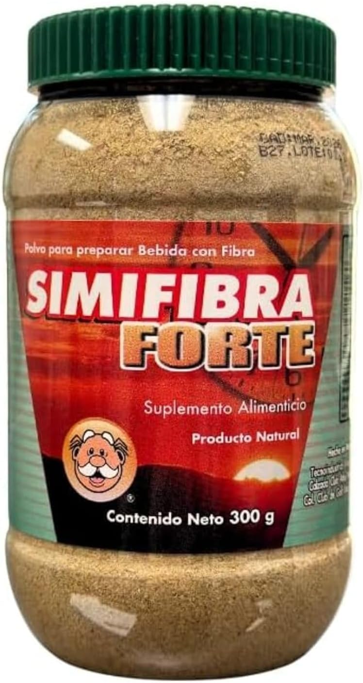 SIMIFIBRA Forte - Fiber Powder (10.58 oz) Suplemento Alimenticio Natural, polvo para preparar bebidas con fibra.