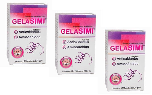 Gelasimi Antioxidants and Aminoacids 30 tabs (3 Pack)