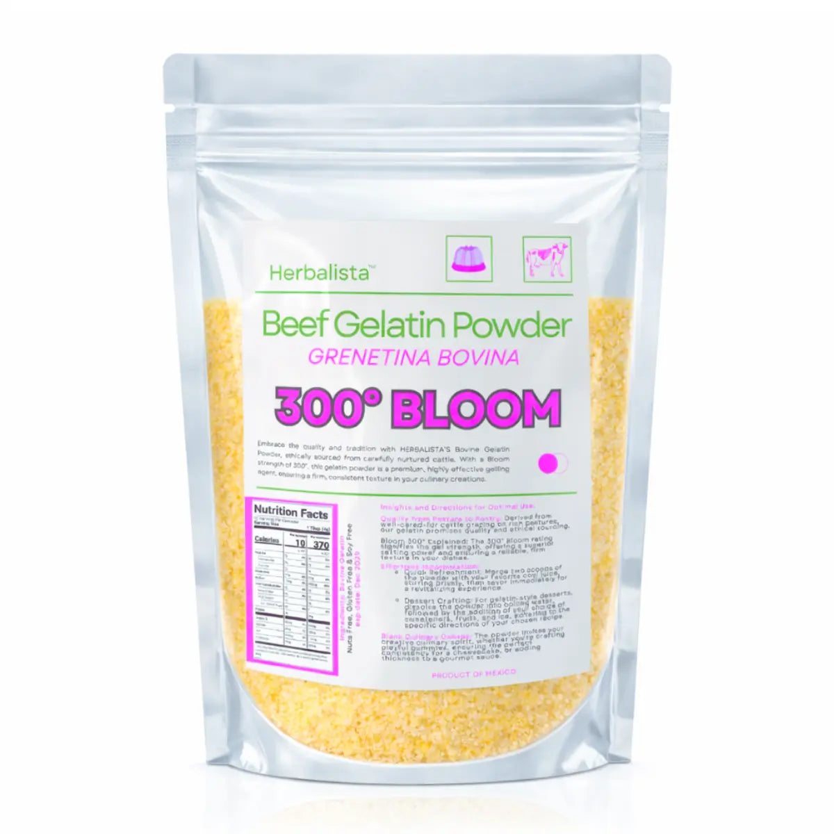 Beef Gelatin Powder 300 Bloom 4oz (114g)