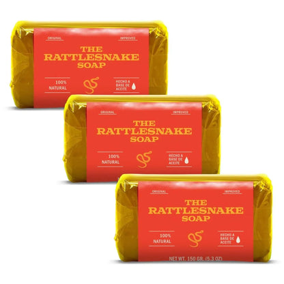The Rattlesnake Natural Bar Soap 3 Pack - 150g Each