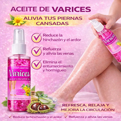 Varices Gel 125g & Body Oil 8oz Relief Bundle
