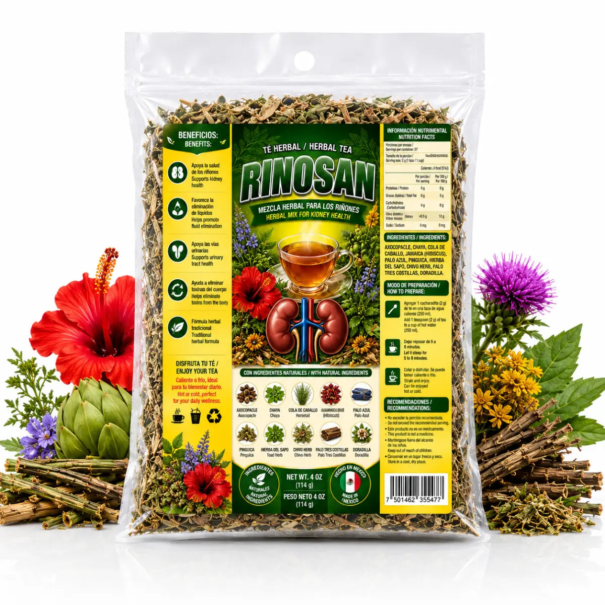 Rinosan Herbal Tea Blend 4oz Loose Leaf