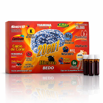 Hierro Multi-Vitaminico Edible Dietary Supplement (12 x 15ml)