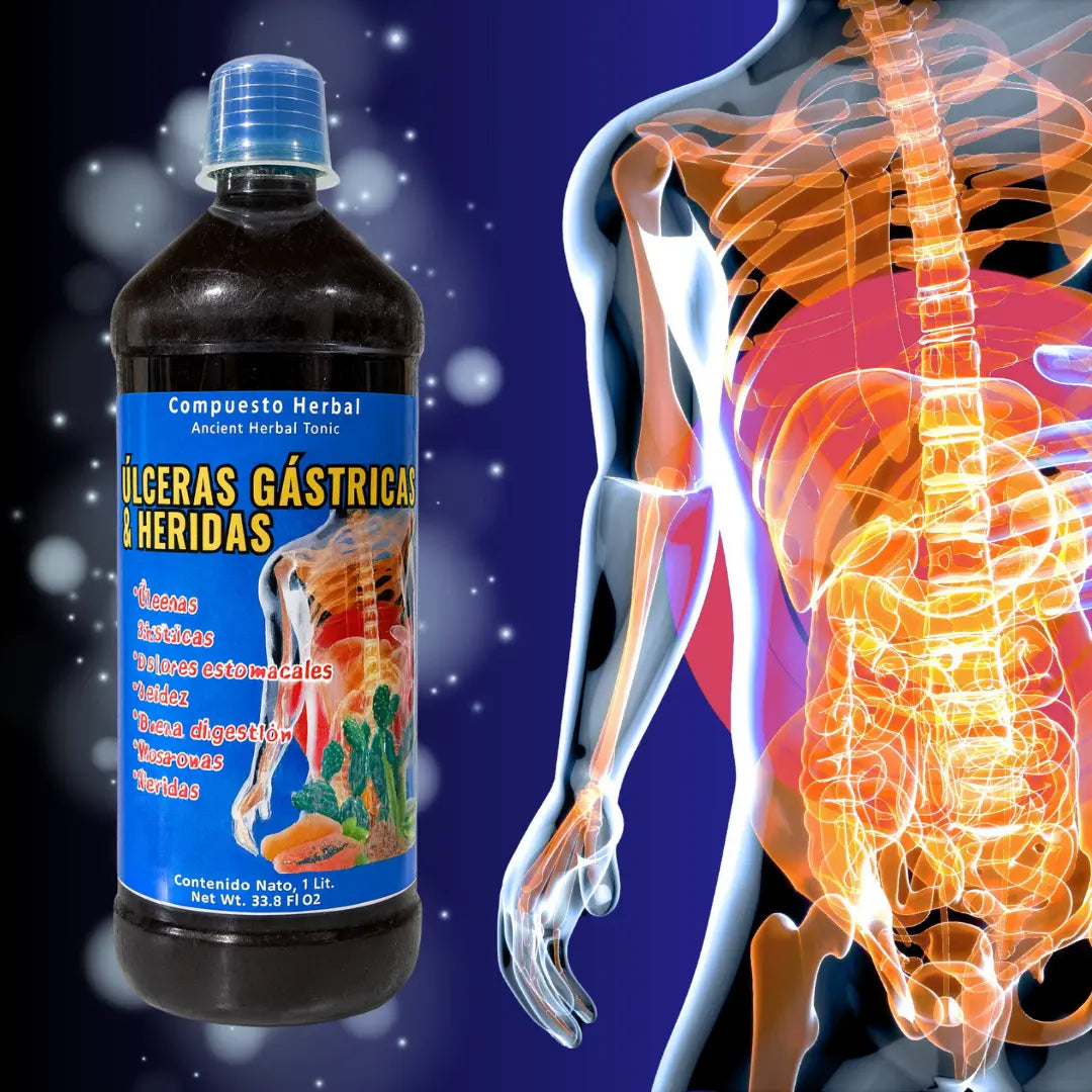 Digestive Support Juice Tonic with Cuachalalate, Papaya & Nopal