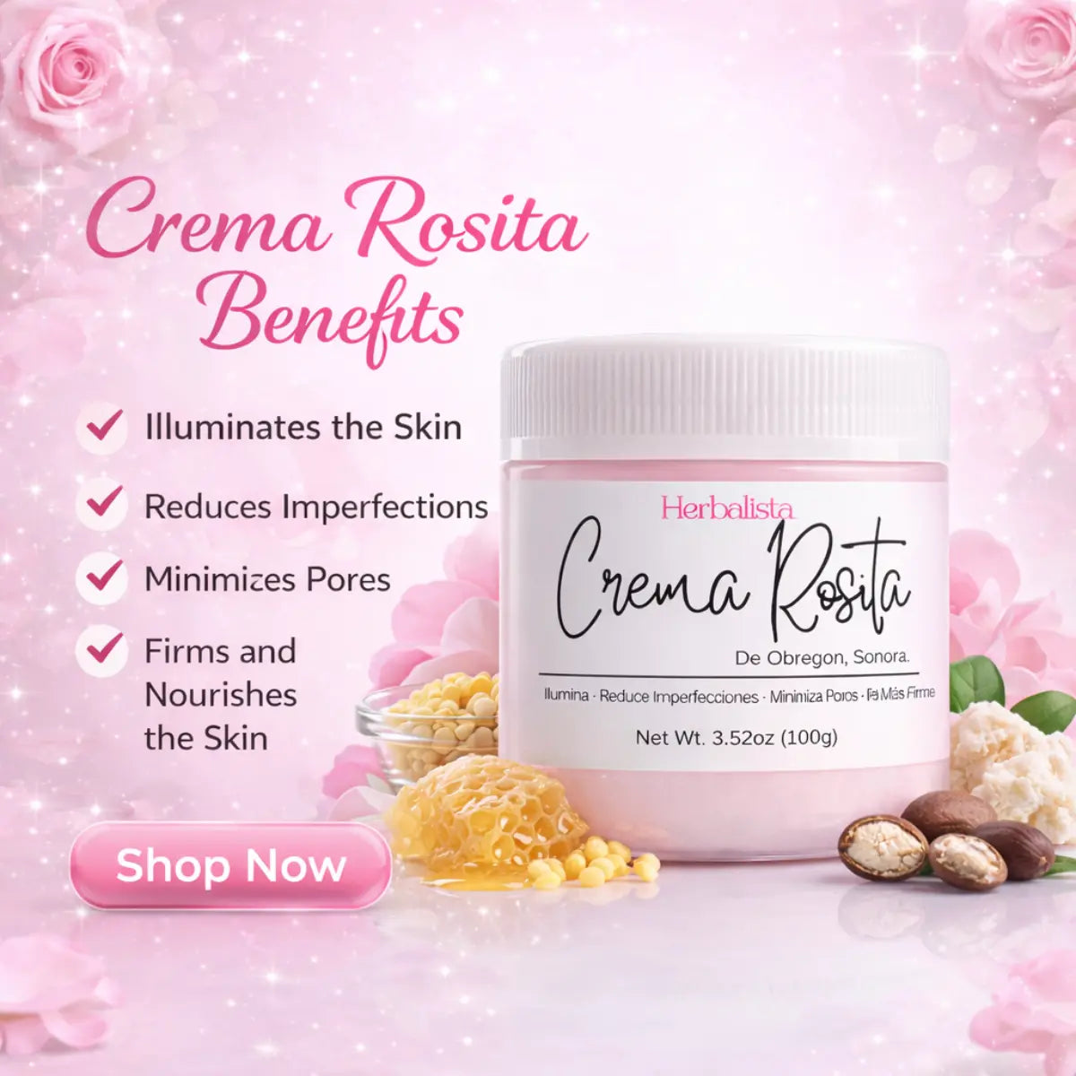 Herbalista Crema Rosita Glow Bundle & Rosehip Water