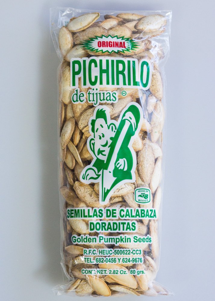 Pichirilo de Tijuas - Semillas de Calabaza - Pumpkin Seeds IMPORTED (2.82oz bag)