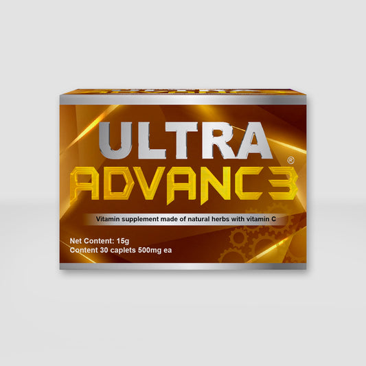 Ultra Advance Golden Ultimate Natural Supplement for imnmune System Support with Vitamin C, Vitamin A, Glucosamine Chondroitin Formula. Vegan, Non GMO, 30 Caps (Golden)