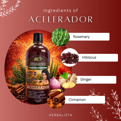 Herbal Hair Accelerator Shampoo 1L (33.9 Fl Oz)