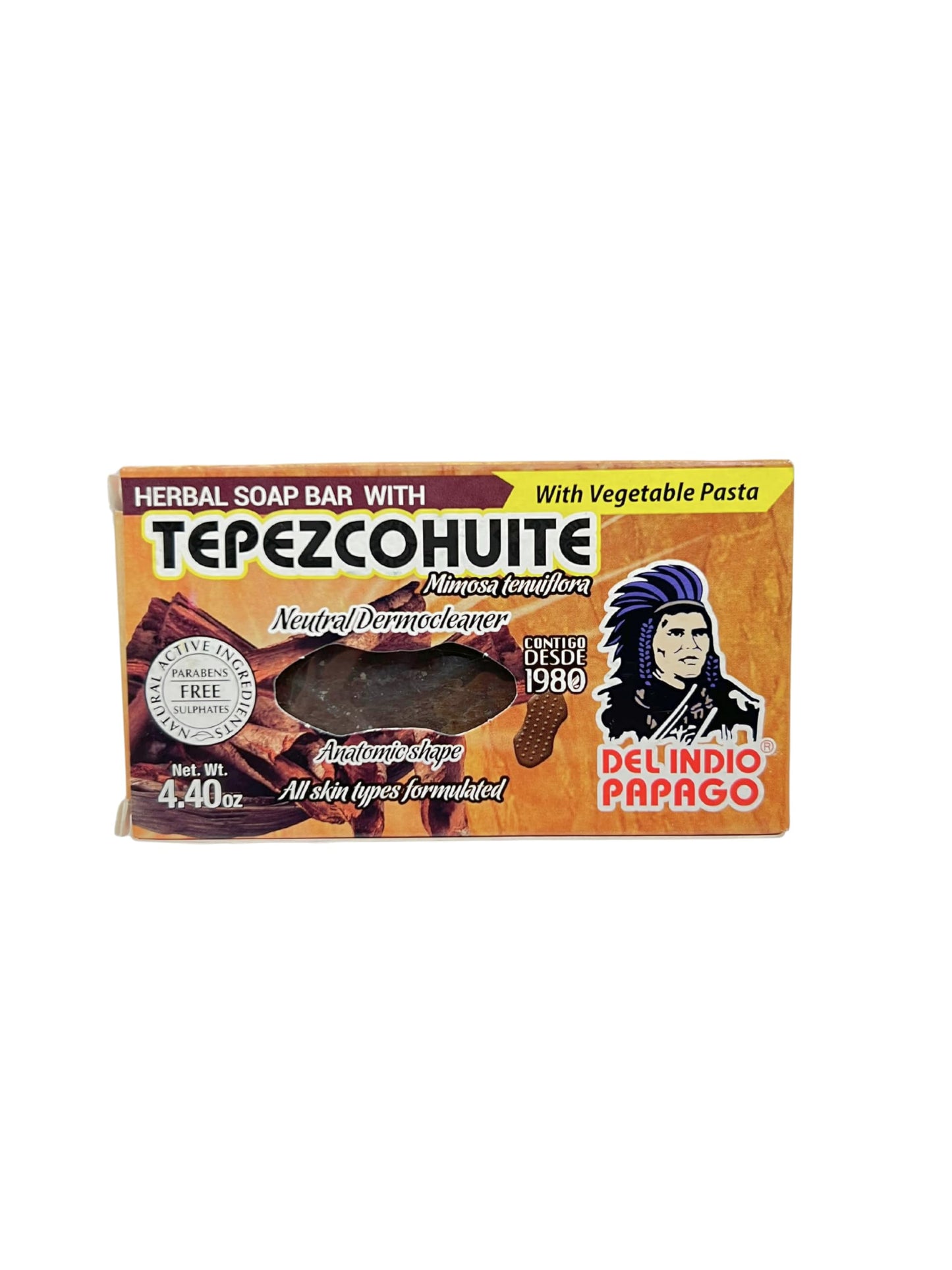 Del Indio Papago Anti Aging Combo Pack with Night Cream 2 oz, Day Cream 2 oz, and Tepezcohuite Natural Bar Soap - Skin Care Solution for All Types of Skin