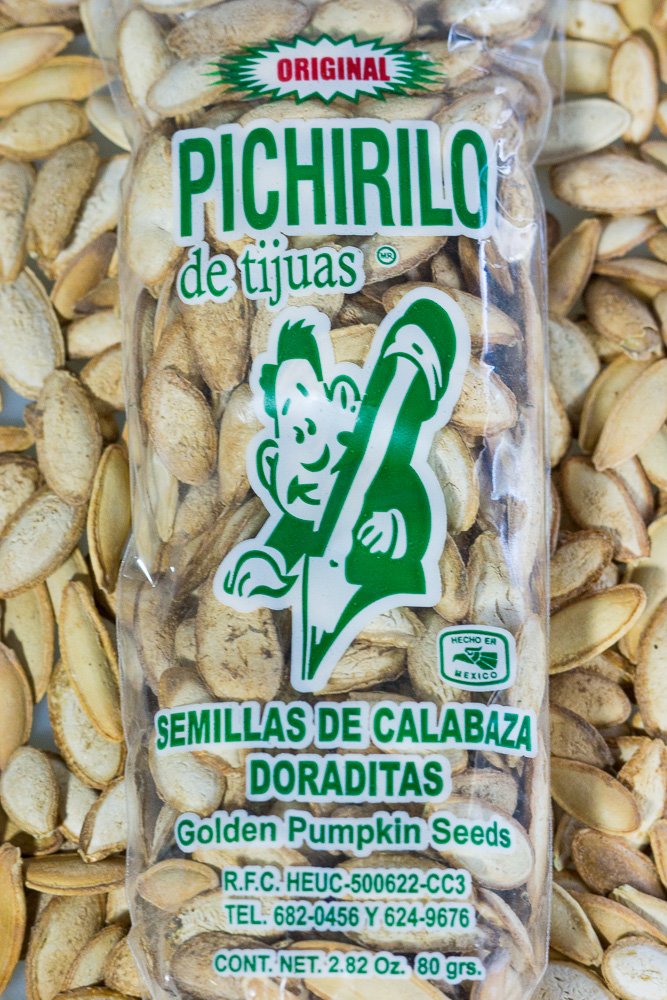Pichirilo de Tijuas - Semillas de Calabaza - Pumpkin Seeds IMPORTED (2.82oz bag)