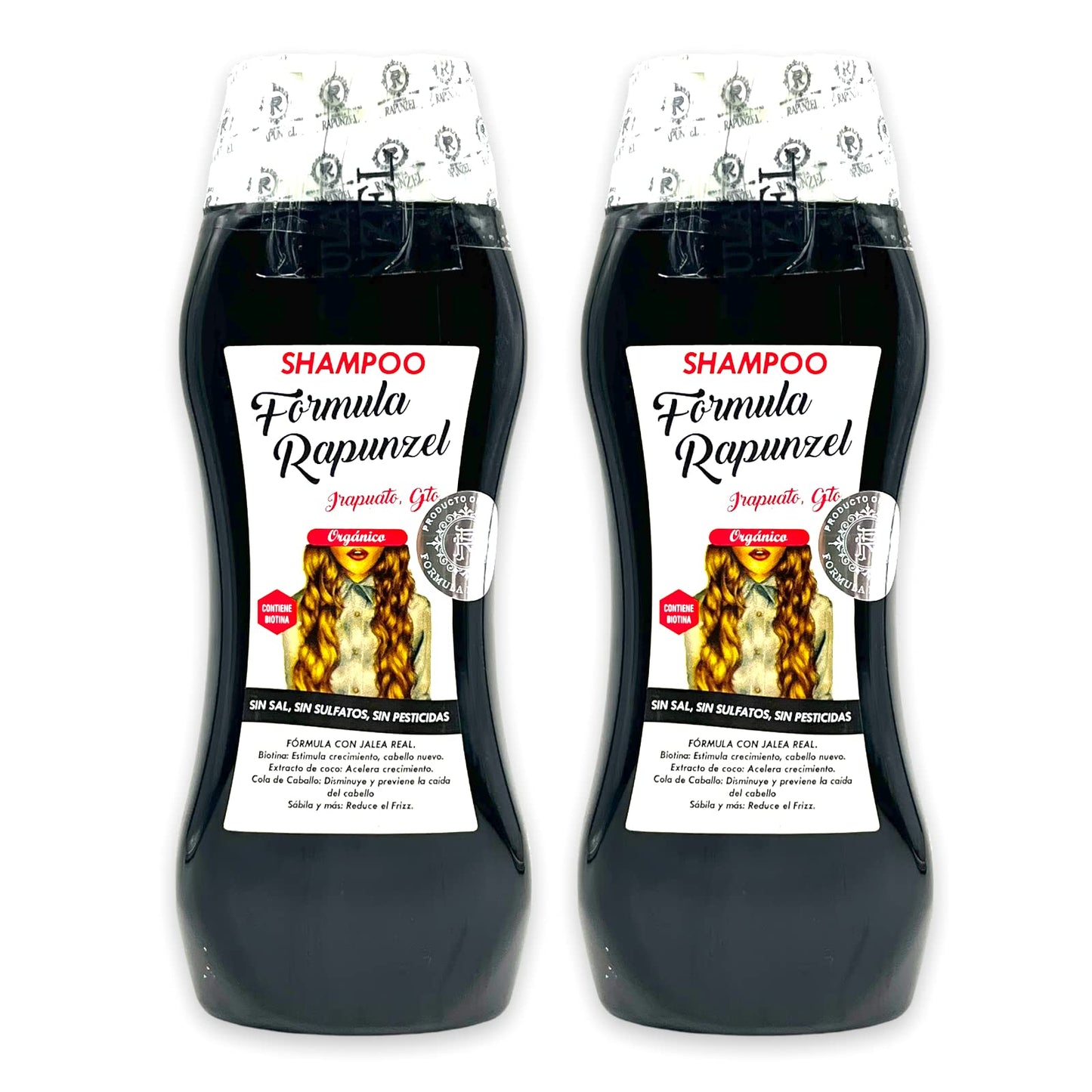 New Curves Kit - 2 Piece Bundle Formula Rapunzel 2 Herbal Sahmpoo (16.9oz) |100% All Natural Original