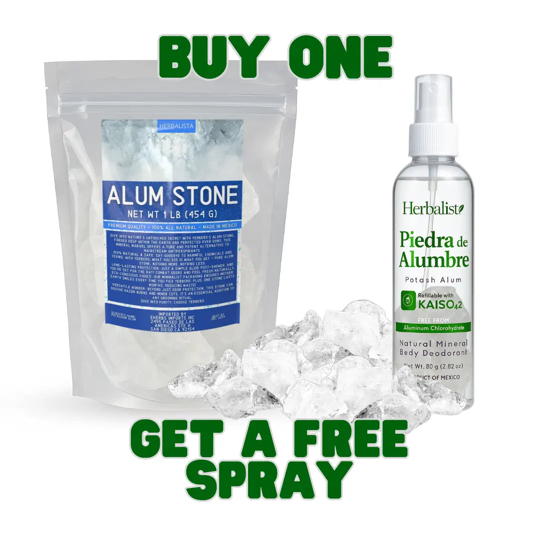 Herbalista Alum Stone 16oz + Free Deodorant 8oz