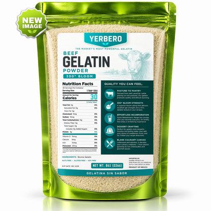Yerbero Unflavored Beef Gelatin Powder 8oz (226g)