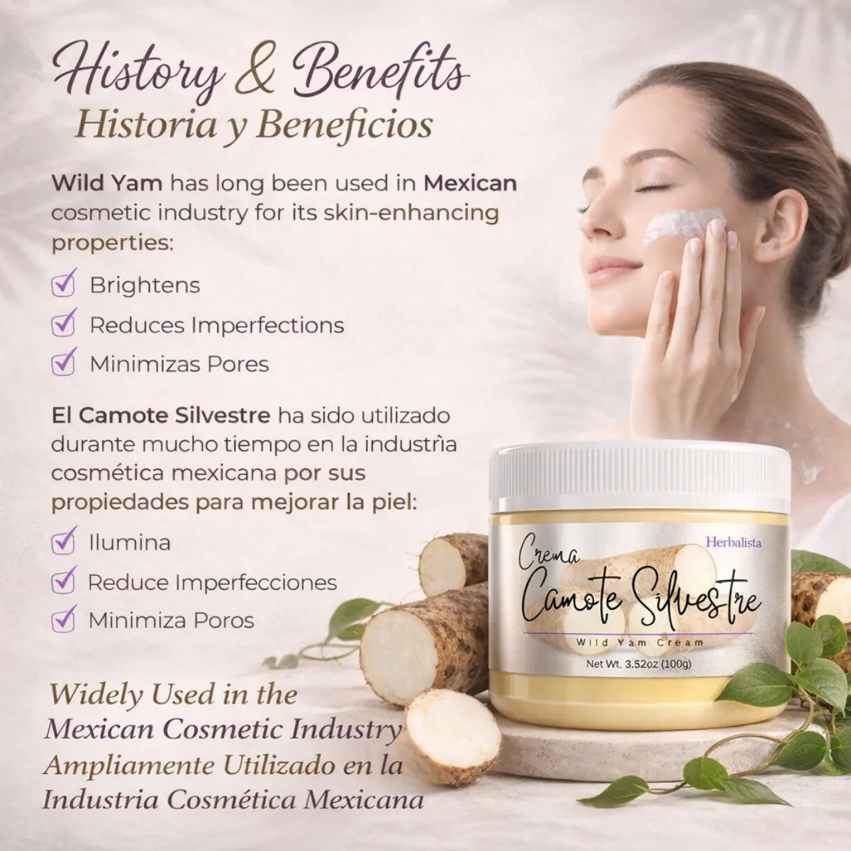 Wild Yam Face & Neck Moisturizing Cream